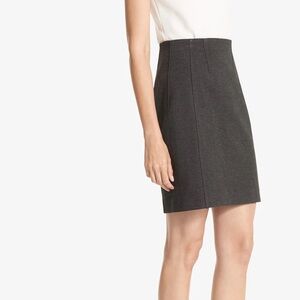 NWT MM LaFleur Charcoal Crosby Skirt in Textured Ponte Size 14